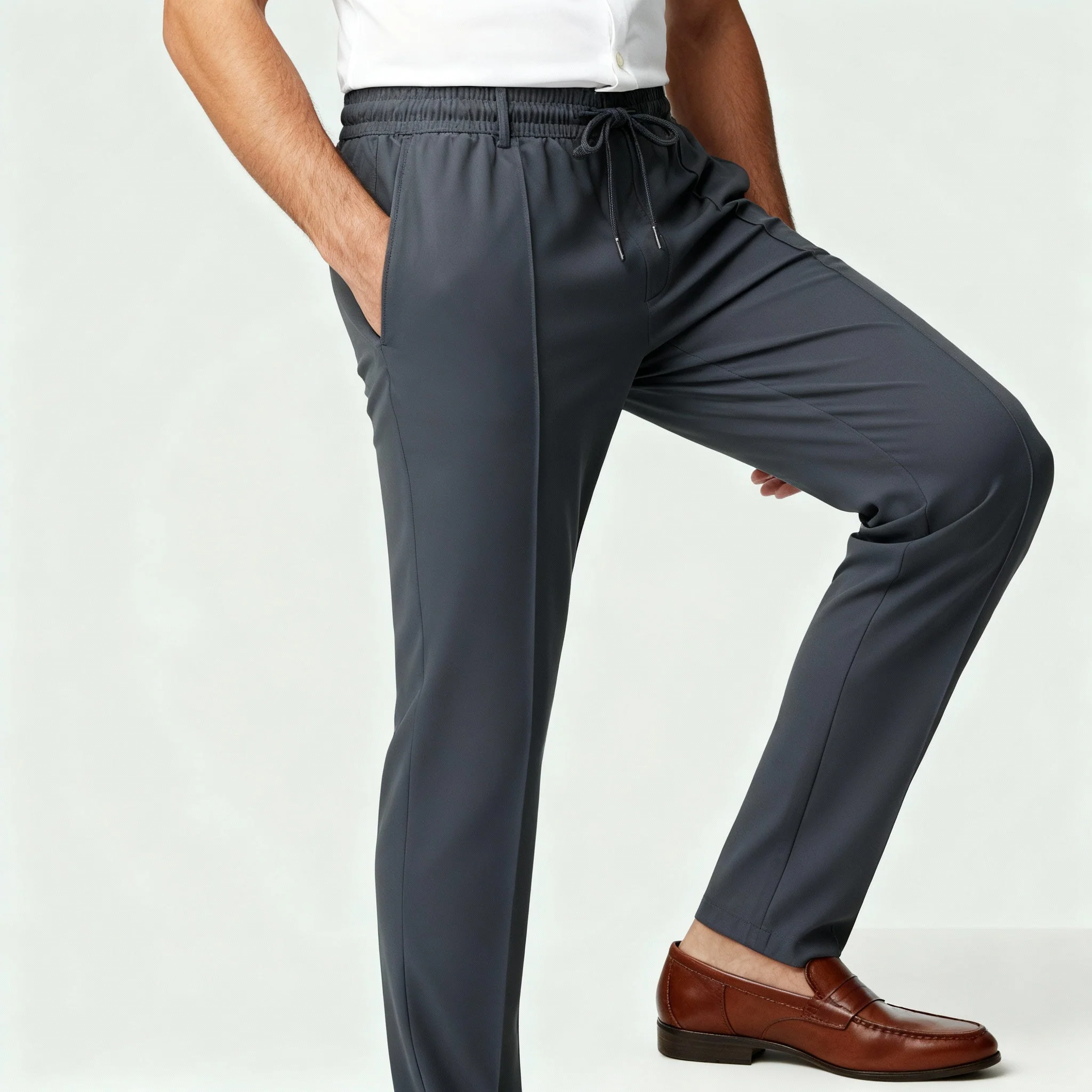 Herren Hose | gerade Passform mit elastischem Bund
