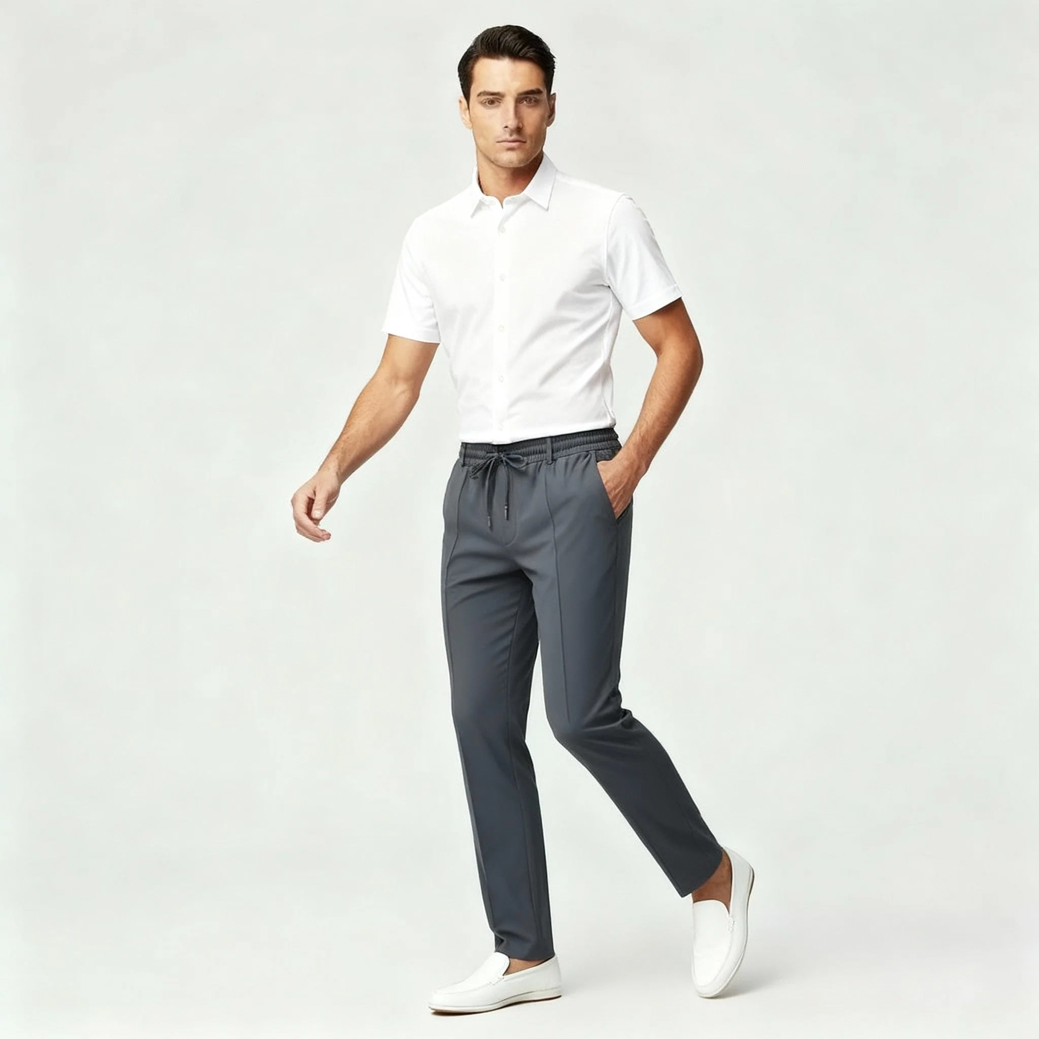 Herren Hose | gerade Passform mit elastischem Bund - Image 2