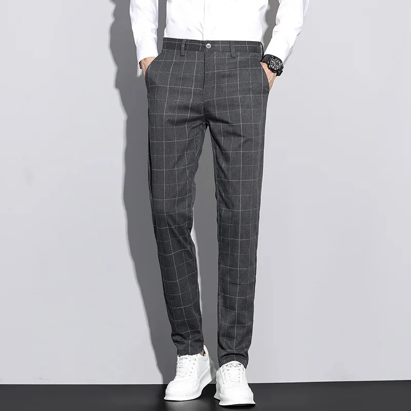 Herren-Hose mit linienmuster | strukturierter stil