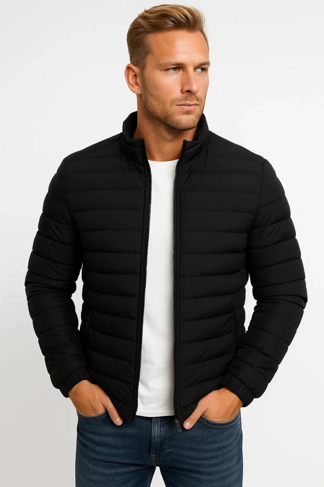 Herren Jacke | gesteppte leichte Form mit durchgehendem Verschluss - Image 2