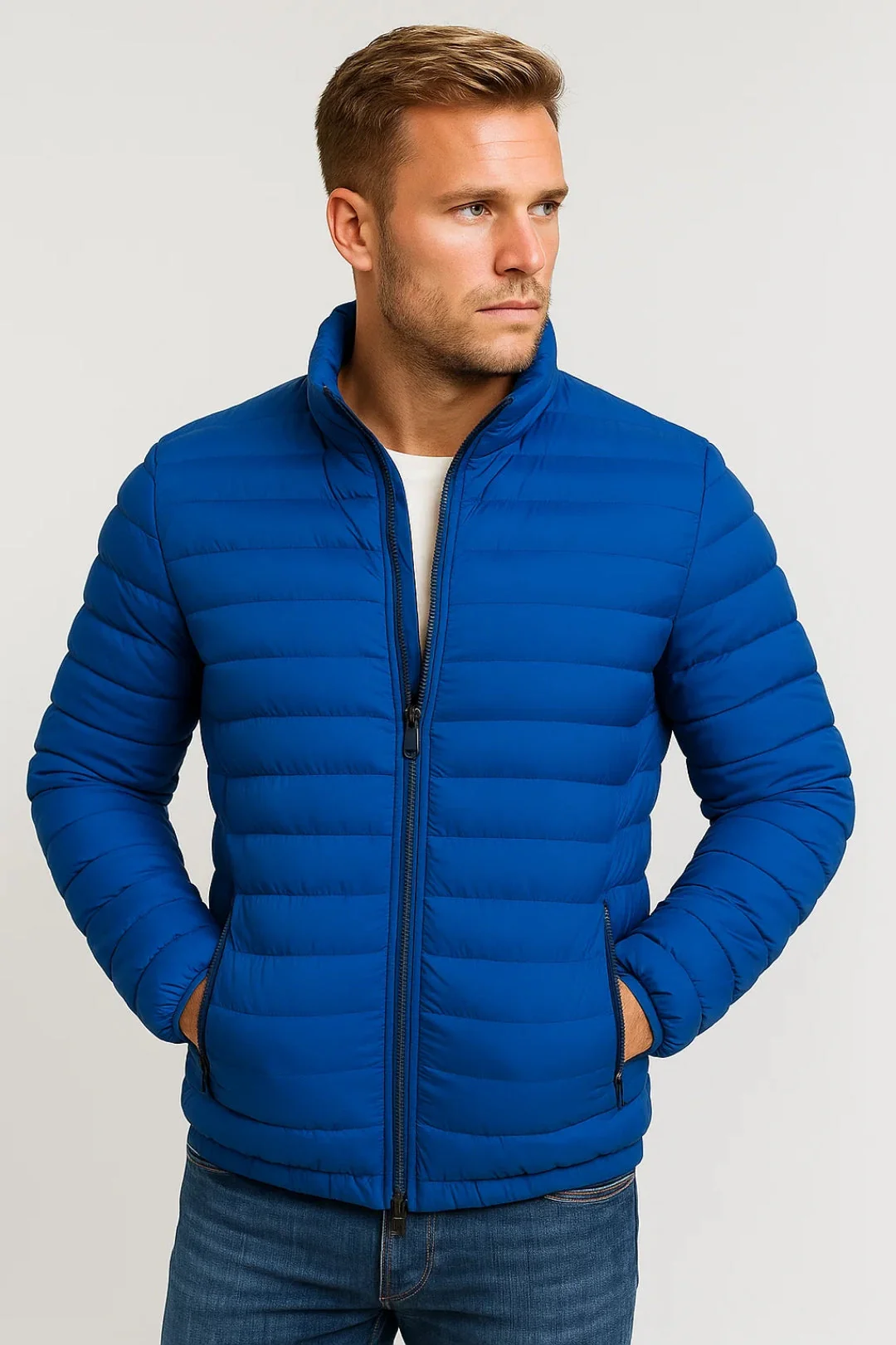 Herren Jacke | gesteppte leichte Form mit durchgehendem Verschluss - Image 4