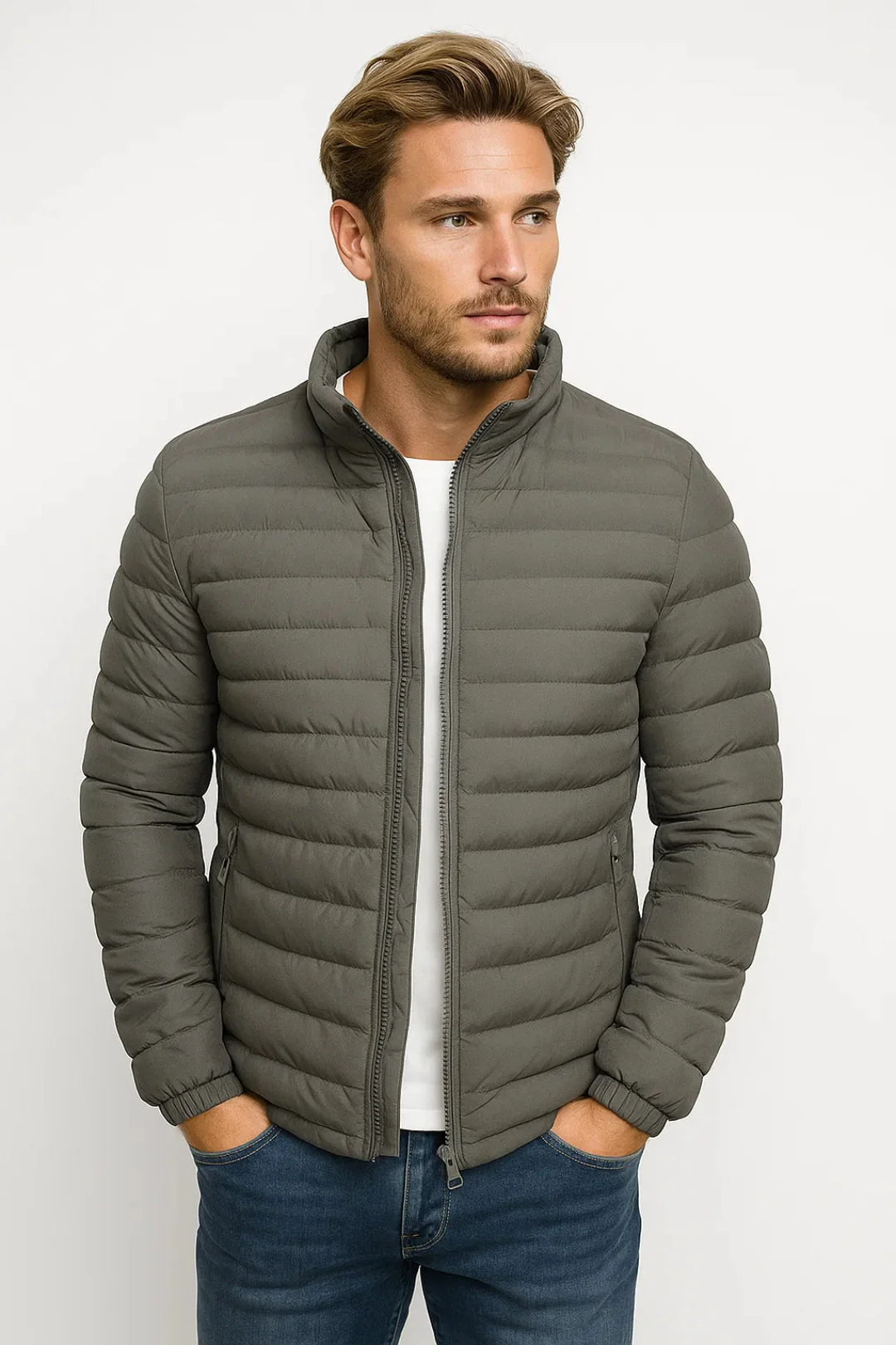 Herren Jacke | gesteppte leichte Form mit durchgehendem Verschluss - Image 5