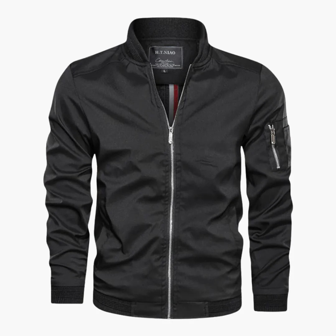 Herren jacke mit Frontreißverschluss und Ärmeltasche - Image 5