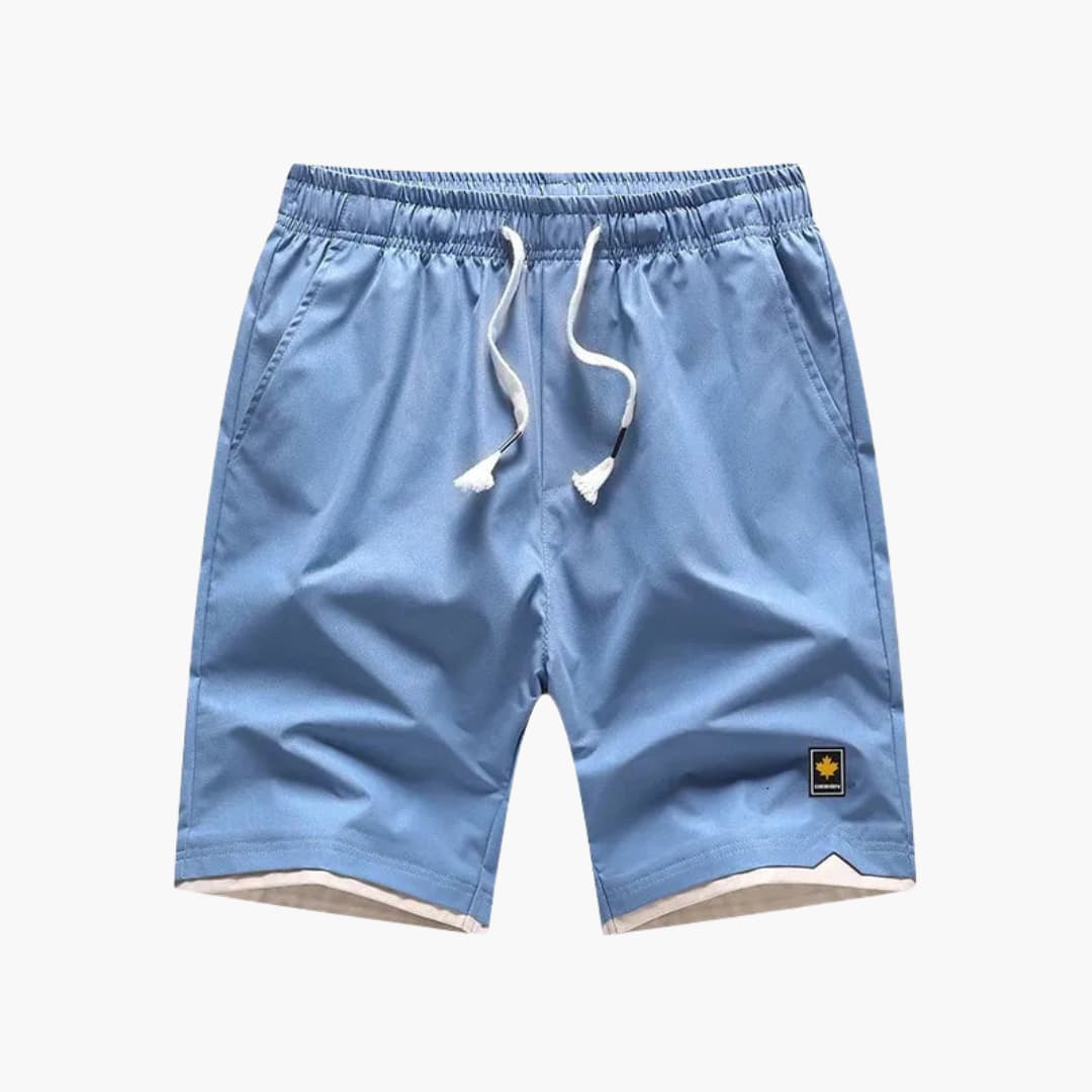 Herren Jogger Shorts mit Kordelzug und kontrastiertem Saum - Image 4