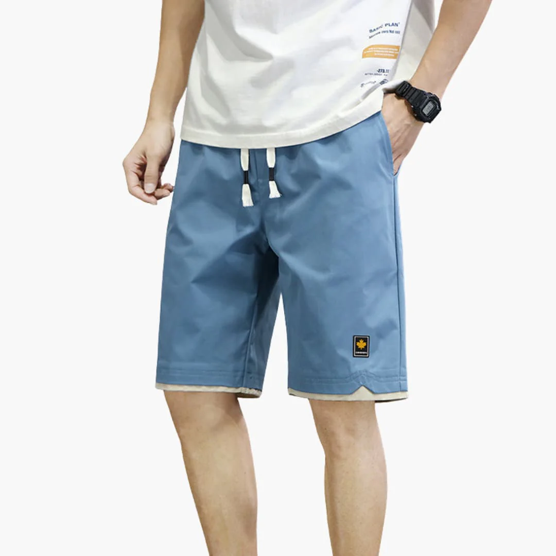 Herren Jogger Shorts mit Kordelzug und kontrastiertem Saum - Image 5