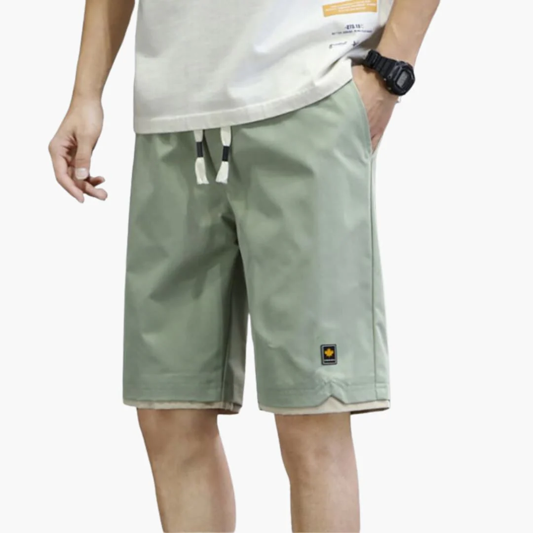 Herren Jogger Shorts mit Kordelzug und kontrastiertem Saum - Image 7