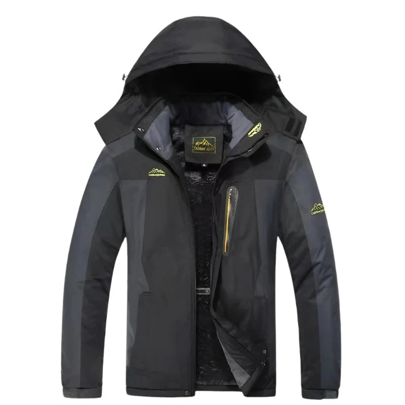 Herren Kapuzen-Outdoor-Winterjacke | Wasserdichte - Image 4