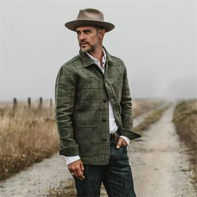 Herren karierte leichte Jacke | übergangs - Image 4