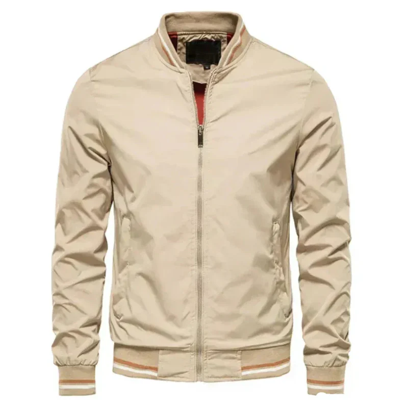 Herren klassische Sommer-Bomberjacke | Zipper - Image 5