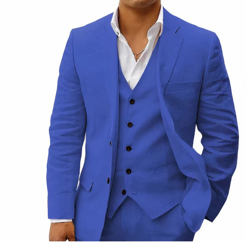 Herren klassisches 3-teiliges Trauzeugen-Set | mit Weste - Image 10