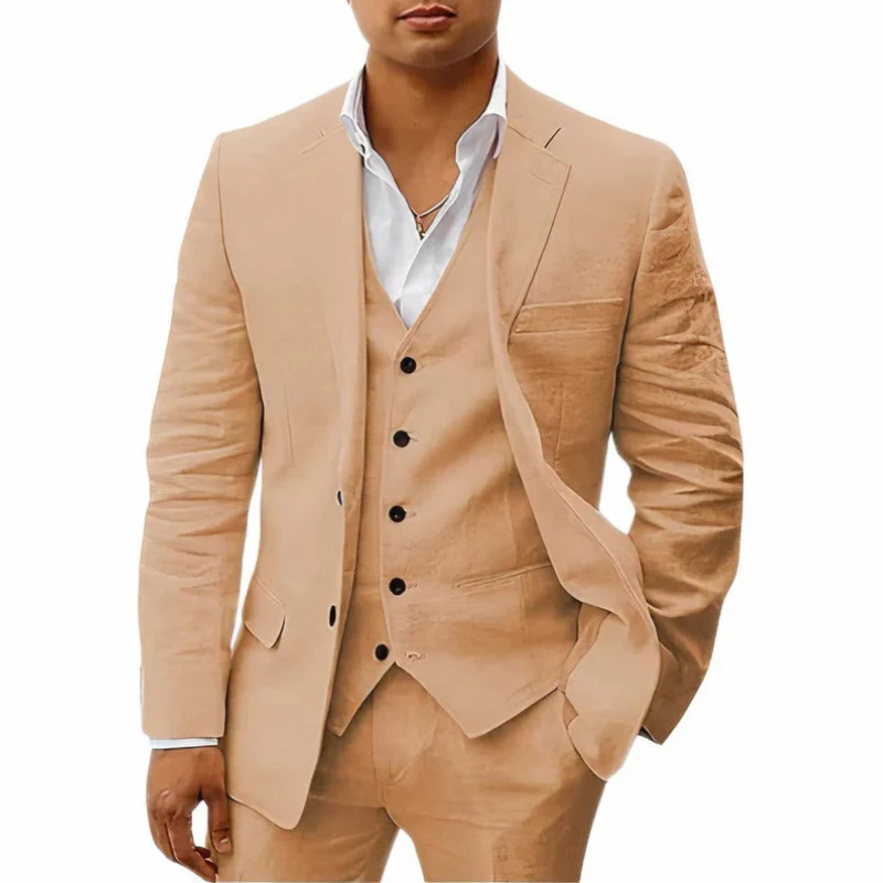 Herren klassisches 3-teiliges Trauzeugen-Set | mit Weste - Image 4