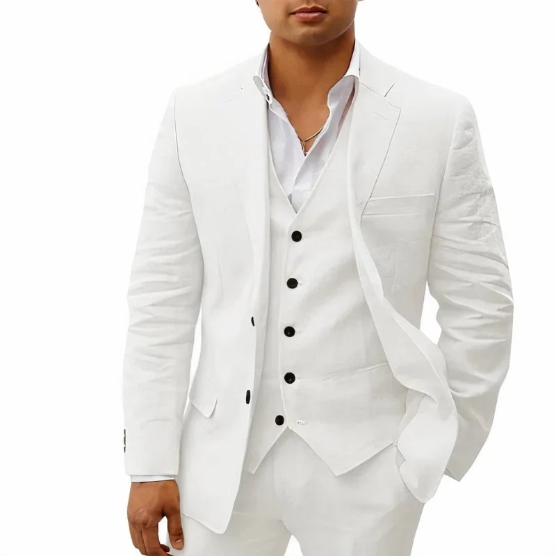 Herren klassisches 3-teiliges Trauzeugen-Set | mit Weste - Image 7