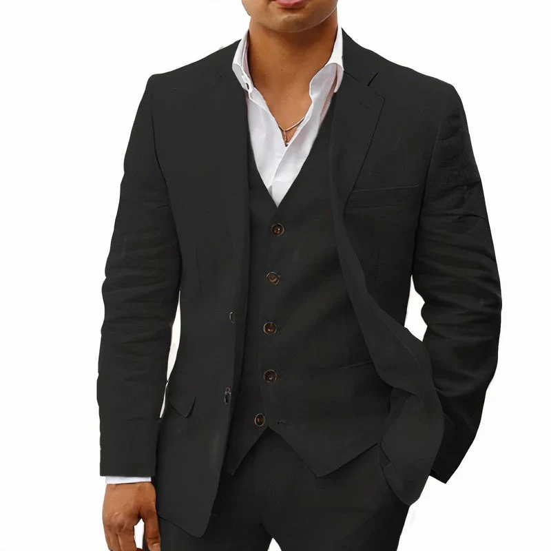 Herren klassisches 3-teiliges Trauzeugen-Set | mit Weste - Image 8
