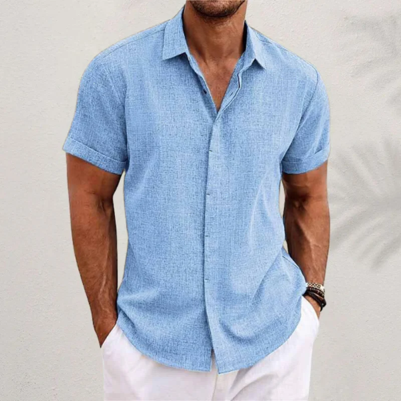 Herren Klassisches Button-up Hemd | Sommerlich Elegant - Image 5