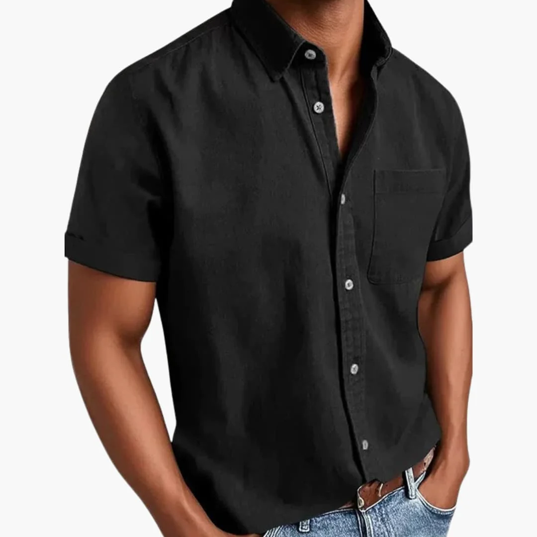Herren Kurzarmhemd mit Brusttasche für Frühling und Sommer - Image 10