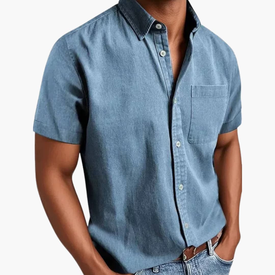 Herren Kurzarmhemd mit Brusttasche für Frühling und Sommer - Image 7