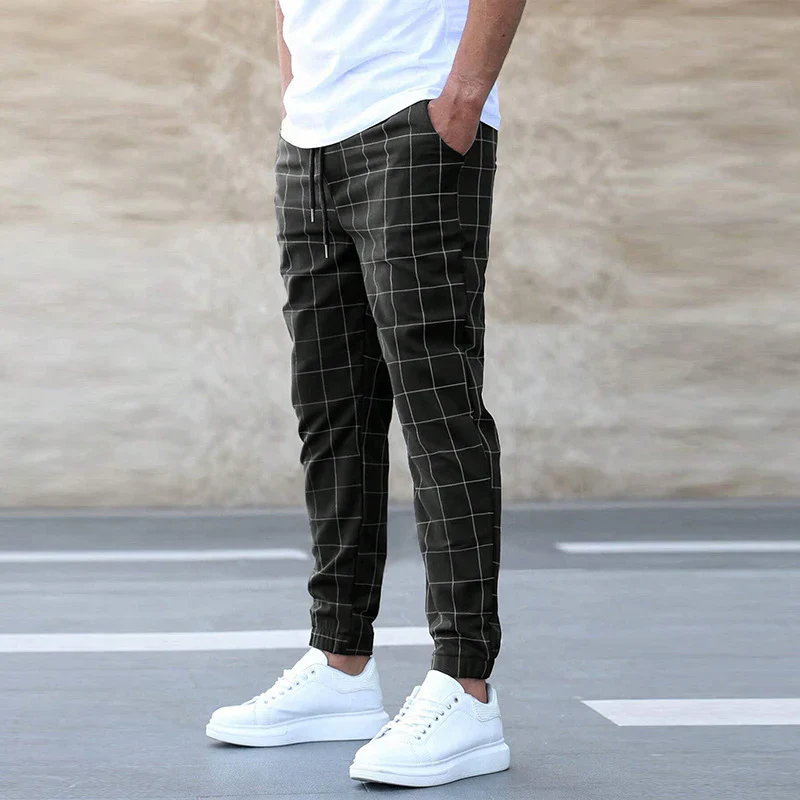 Herren lässige karierte Hose | Chino - Image 2