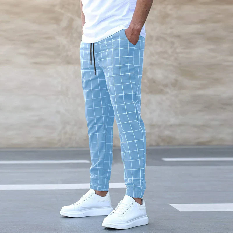 Herren lässige karierte Hose | Chino - Image 3