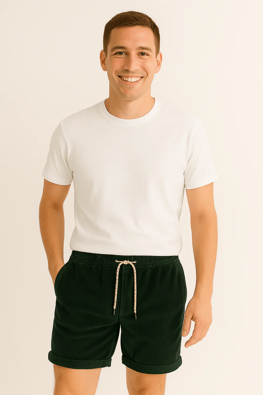 Herren lässige kurze Cordhosen | Sommer - Image 4