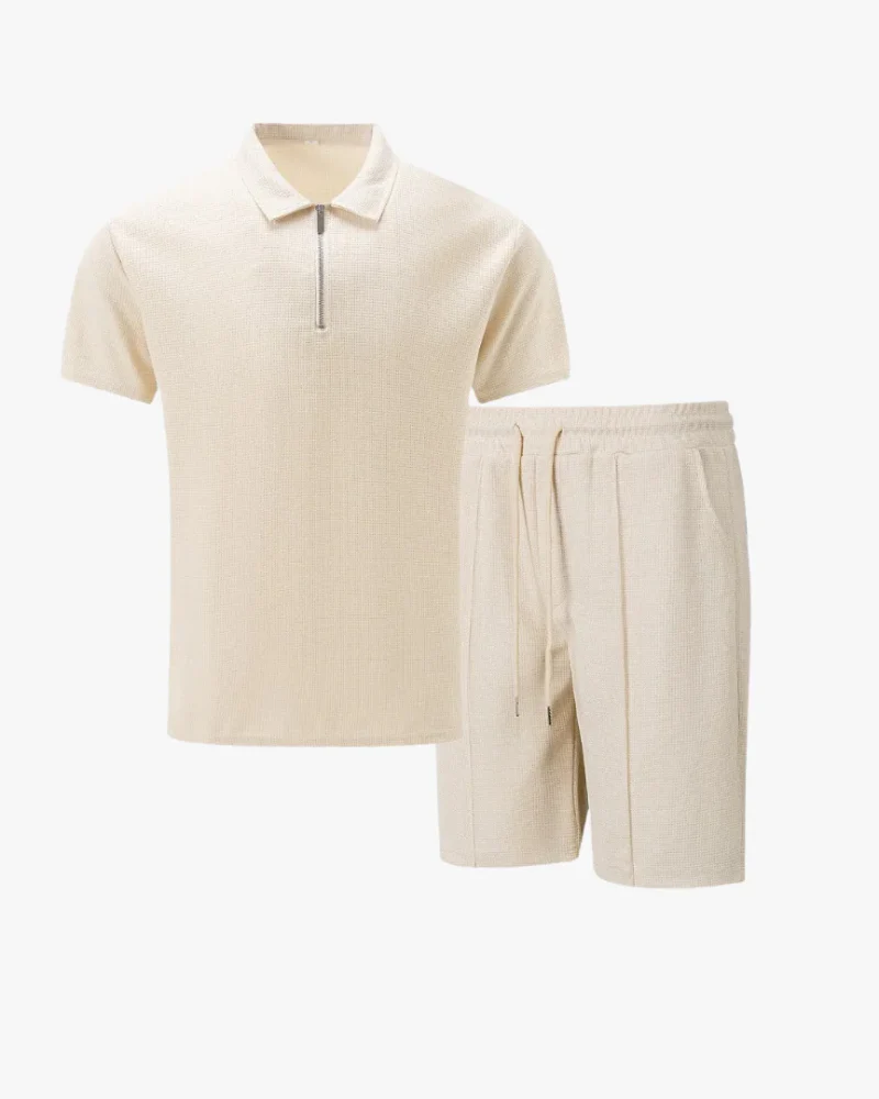 Herren lässiges Poloshirt- und Shorts-Set | kurzer hose - Image 3