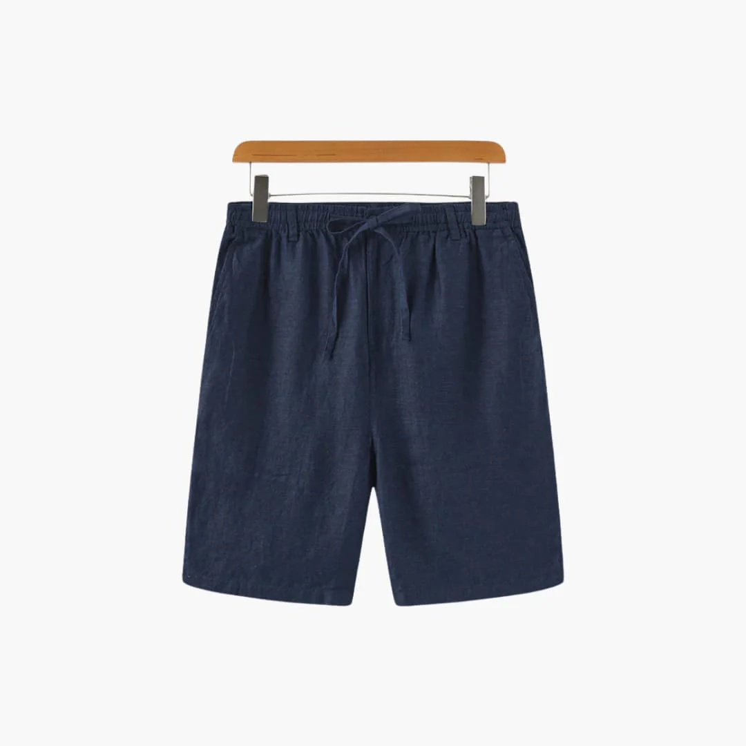 Herren Leinen Shorts mit Kordelzug und Seitentaschen - Image 10