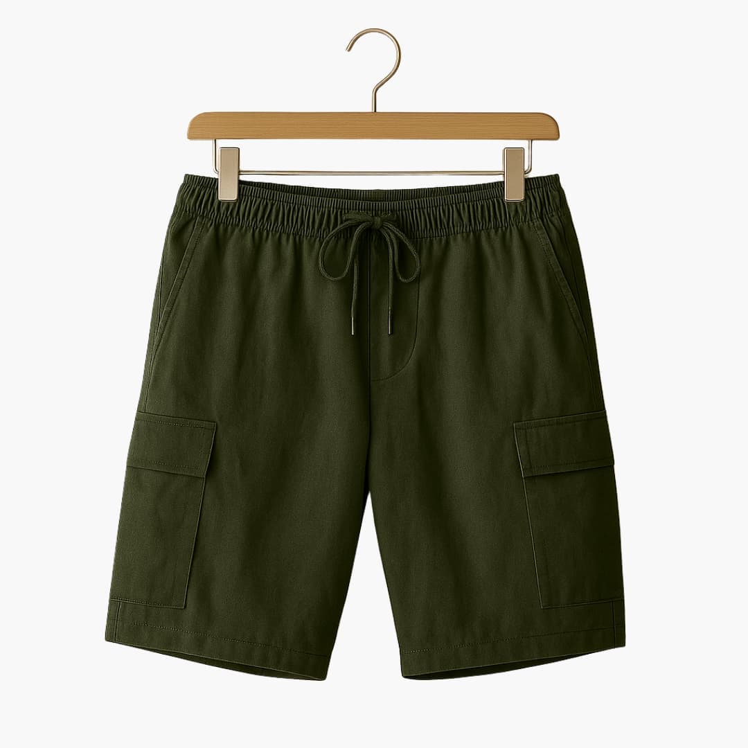 Herren Leinen Sommer Shorts mit Cargo- und Seitentaschen - Image 3