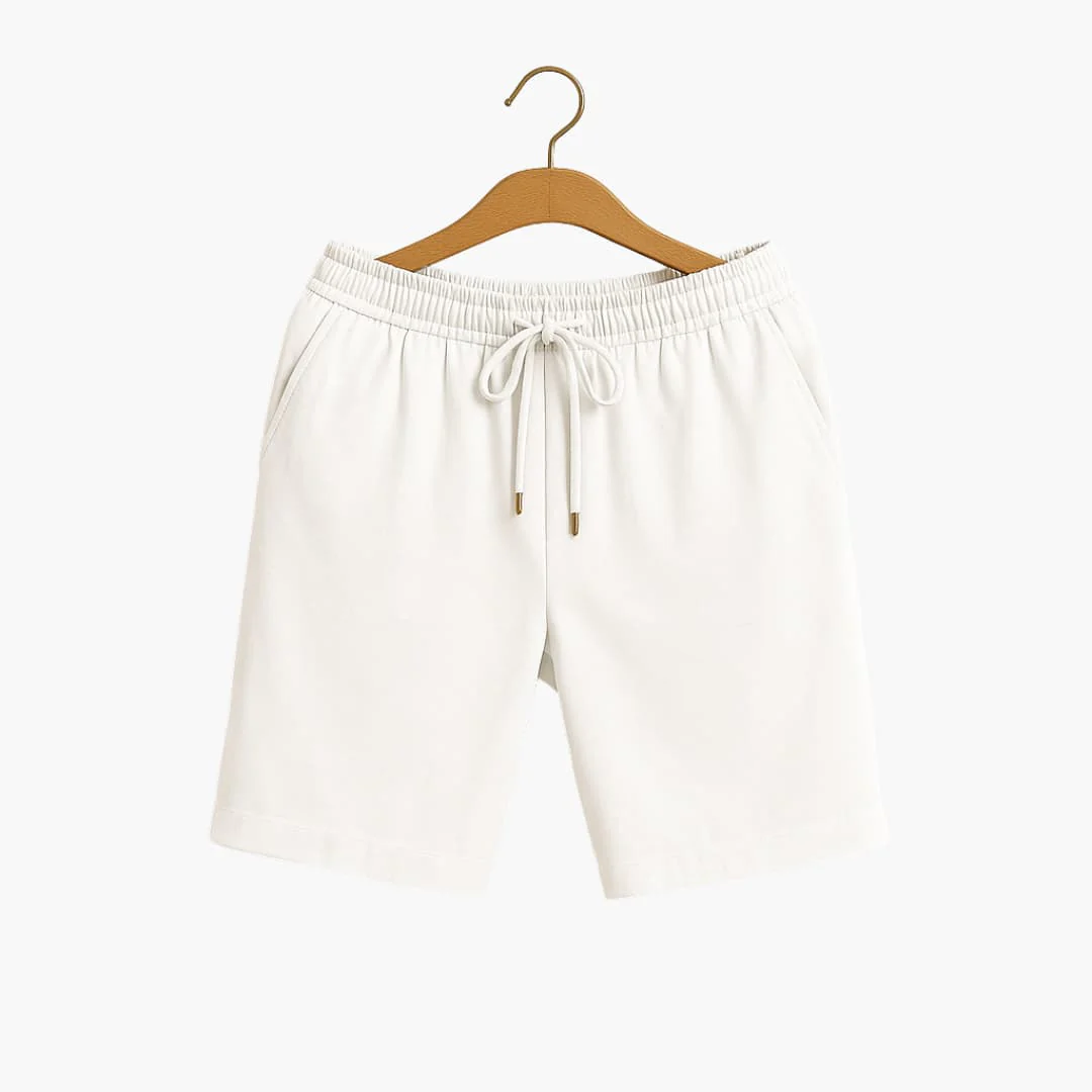 Herren Leinen Sommer Shorts mit Kordelzug und Taschen - Image 3