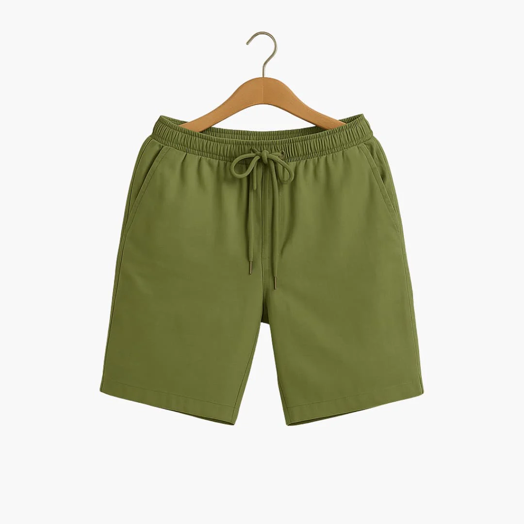 Herren Leinen Sommer Shorts mit Kordelzug und Taschen - Image 8