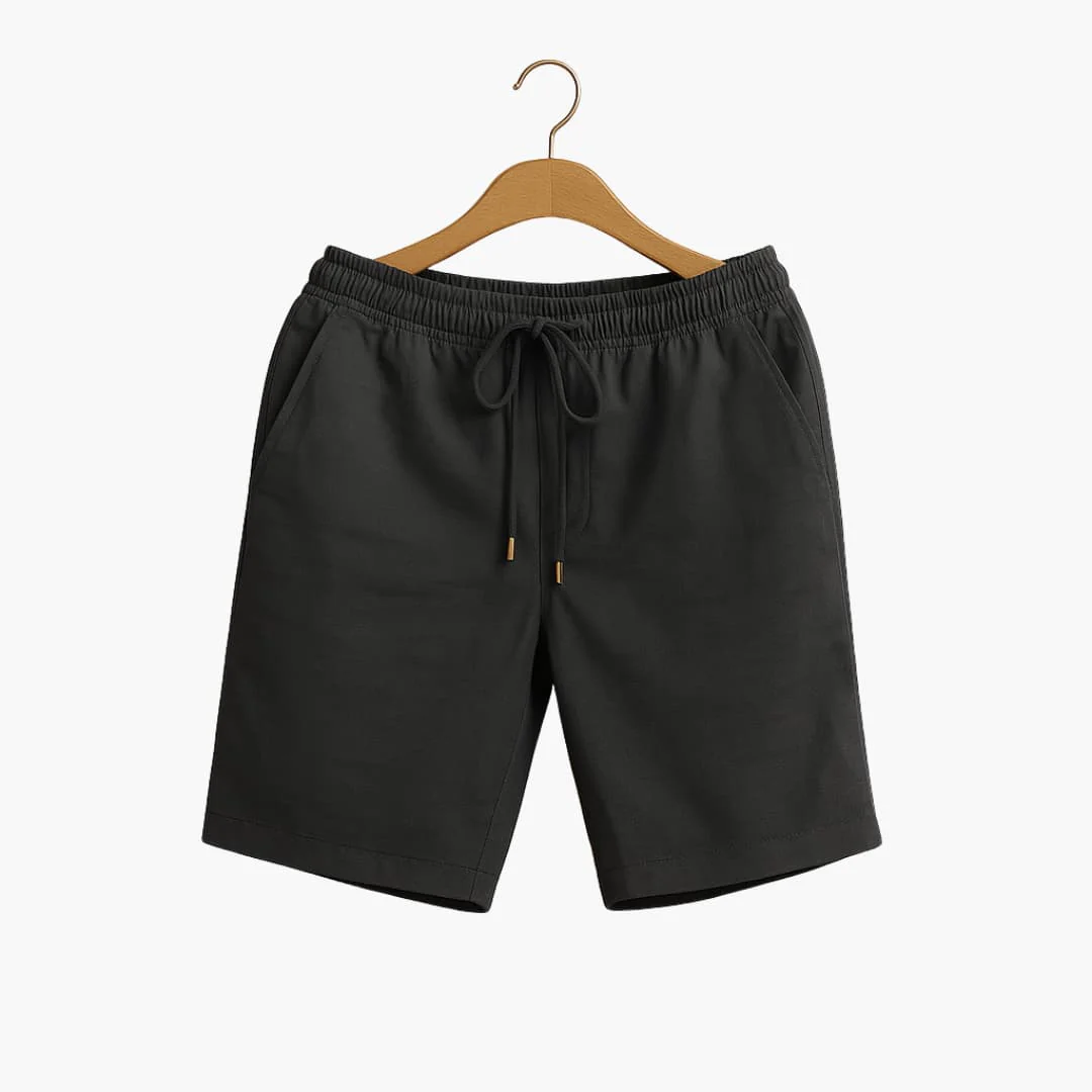 Herren Leinen Sommer Shorts mit Kordelzug und Taschen - Image 9
