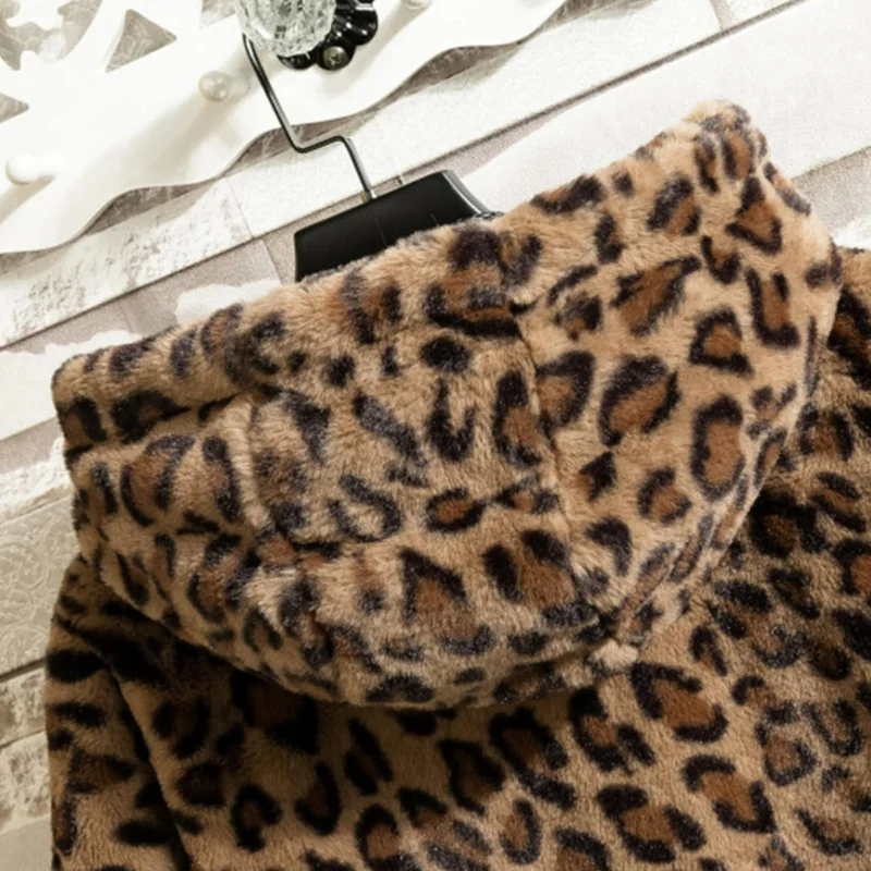 Herren Leoparden-Kapuzenjacke | Warme - Image 3
