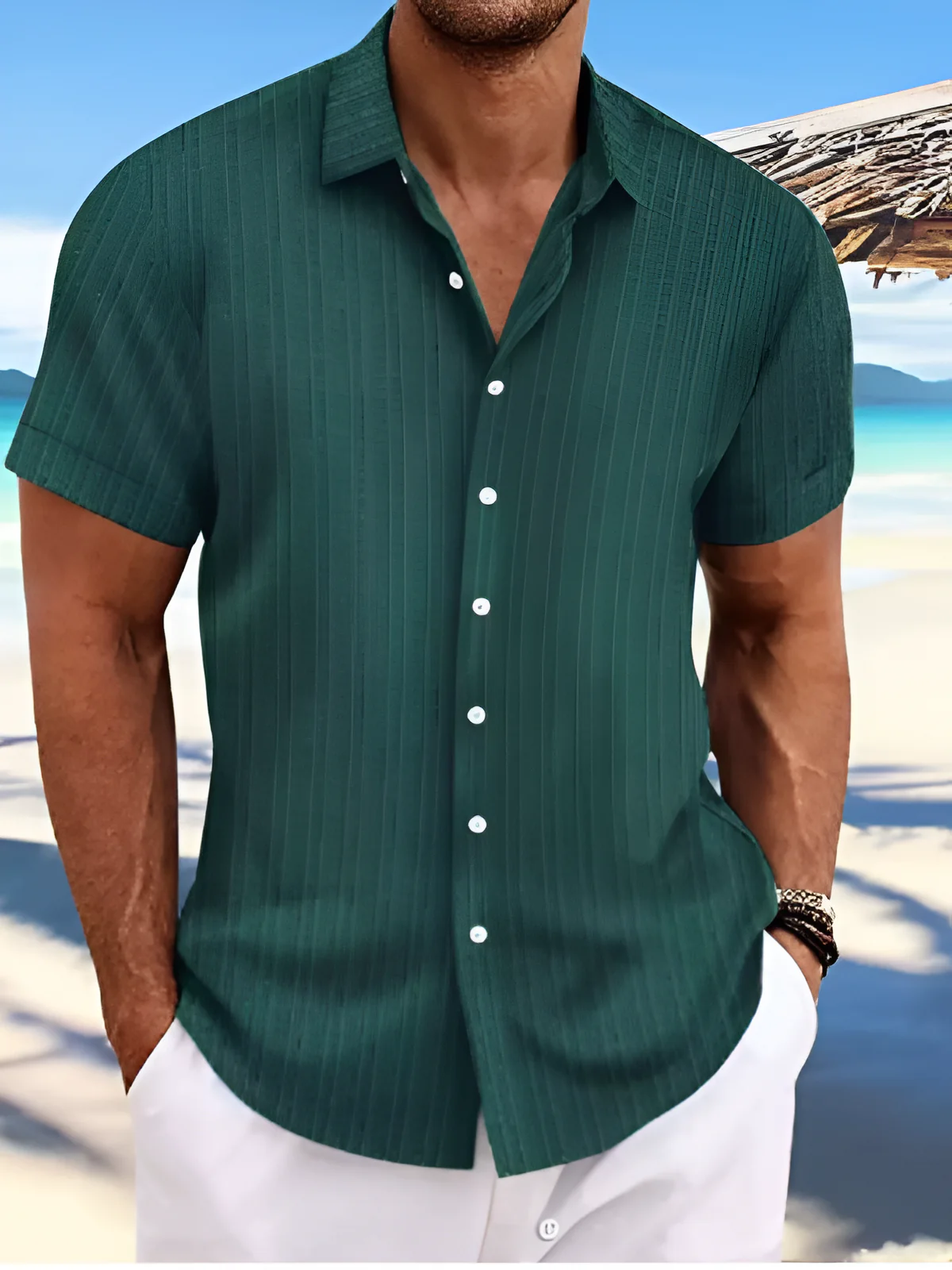 Herren luftiges Sommerhemd | kurzarm - Image 2