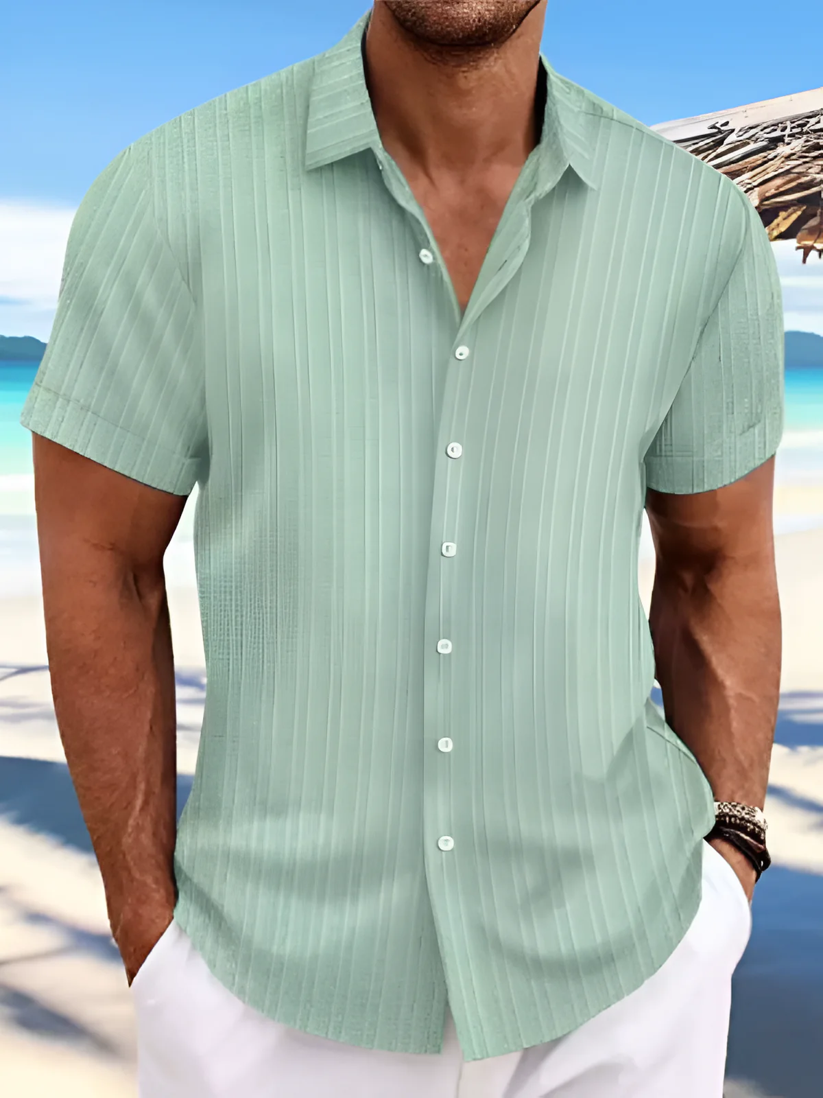 Herren luftiges Sommerhemd | kurzarm - Image 4