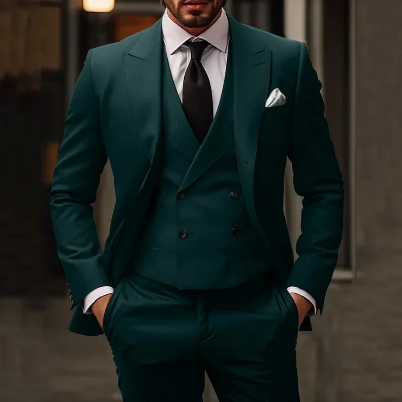 Herren luxuriöser klassischer Anzug | mit Weste - Image 2