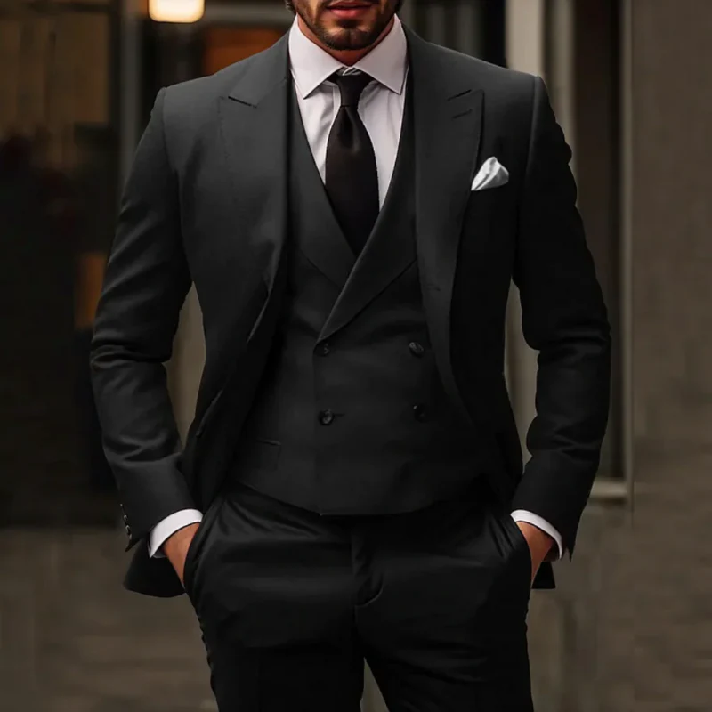 Herren luxuriöser klassischer Anzug | mit Weste - Image 4