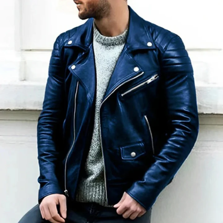 Herren moderne Bikerjacke | Abend - Image 3