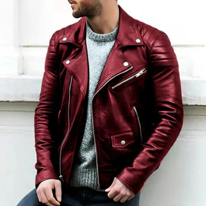 Herren moderne Bikerjacke | Abend - Image 4