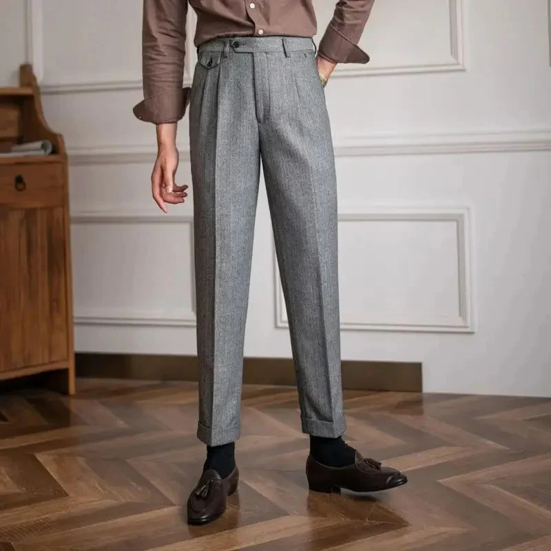 Herren moderne gerade Hose | Anzug - Image 4