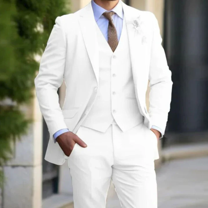 Herren Moderne Hochzeitsgast Anzug | Dreiteiliges - Image 4