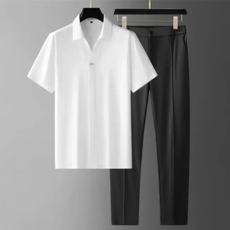 Herren modernes Polo- und Hosen-Set | Komplett - Image 2