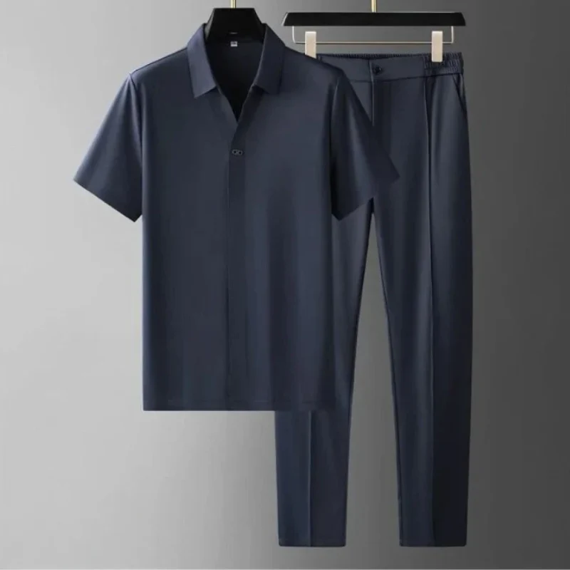 Herren modernes Polo- und Hosen-Set | Komplett - Image 4