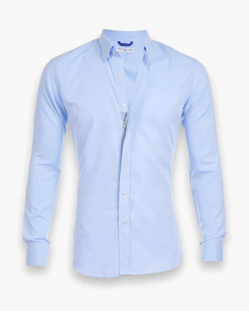 Herren Modisches Zip Fit Hemd | Elegant - Image 2