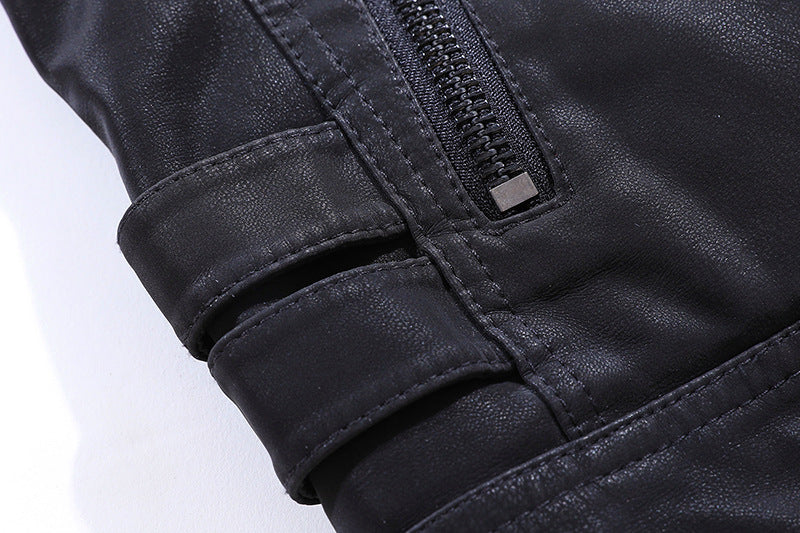 Herren-Motorradjacke mit cargoelementen | reißverschlussführung - Image 2