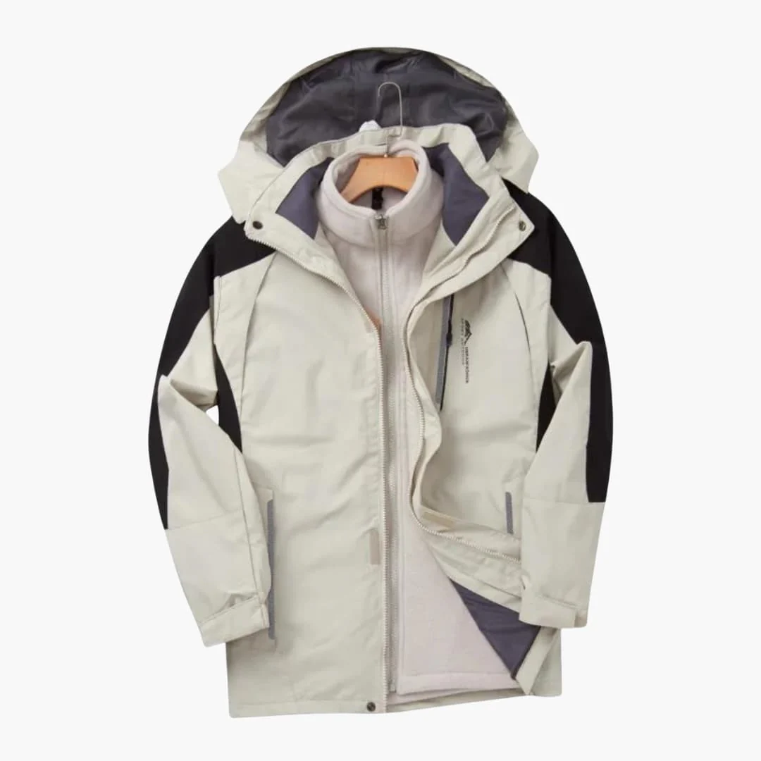 Herren Outdoor Jacke mit Reißverschluss und abnehmbarer Kapuze - Image 4