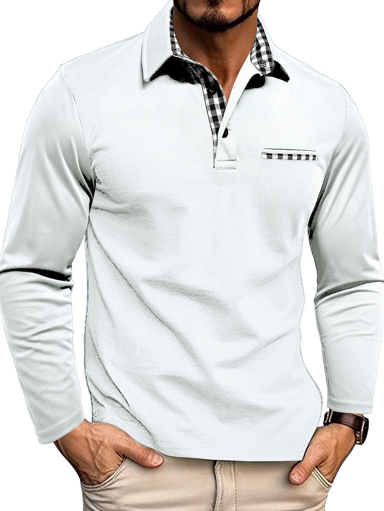Herren-Poloshirt mit langarmdesign | Alltagstauglich - Image 14