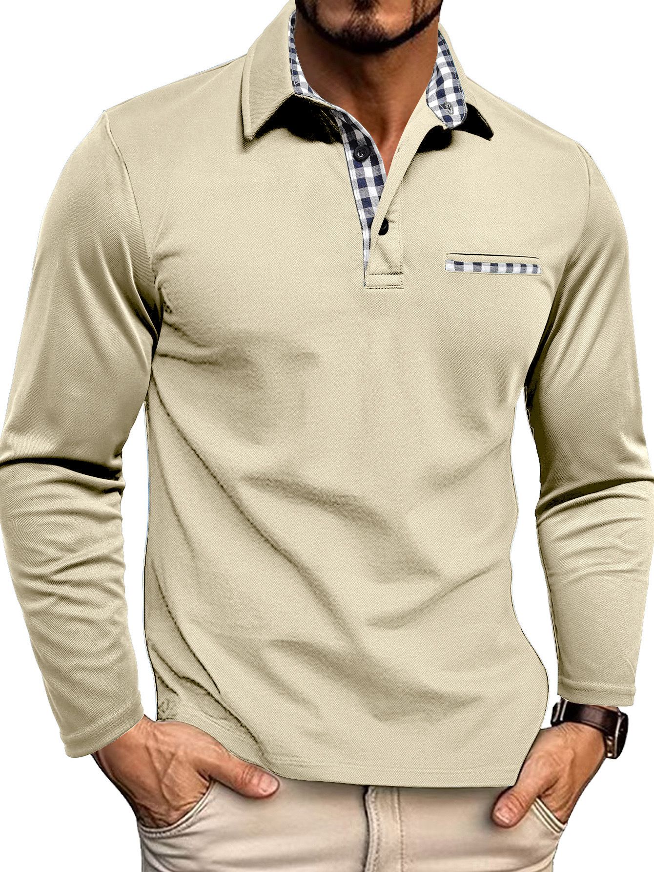 Herren-Poloshirt mit langarmdesign | Alltagstauglich - Image 16