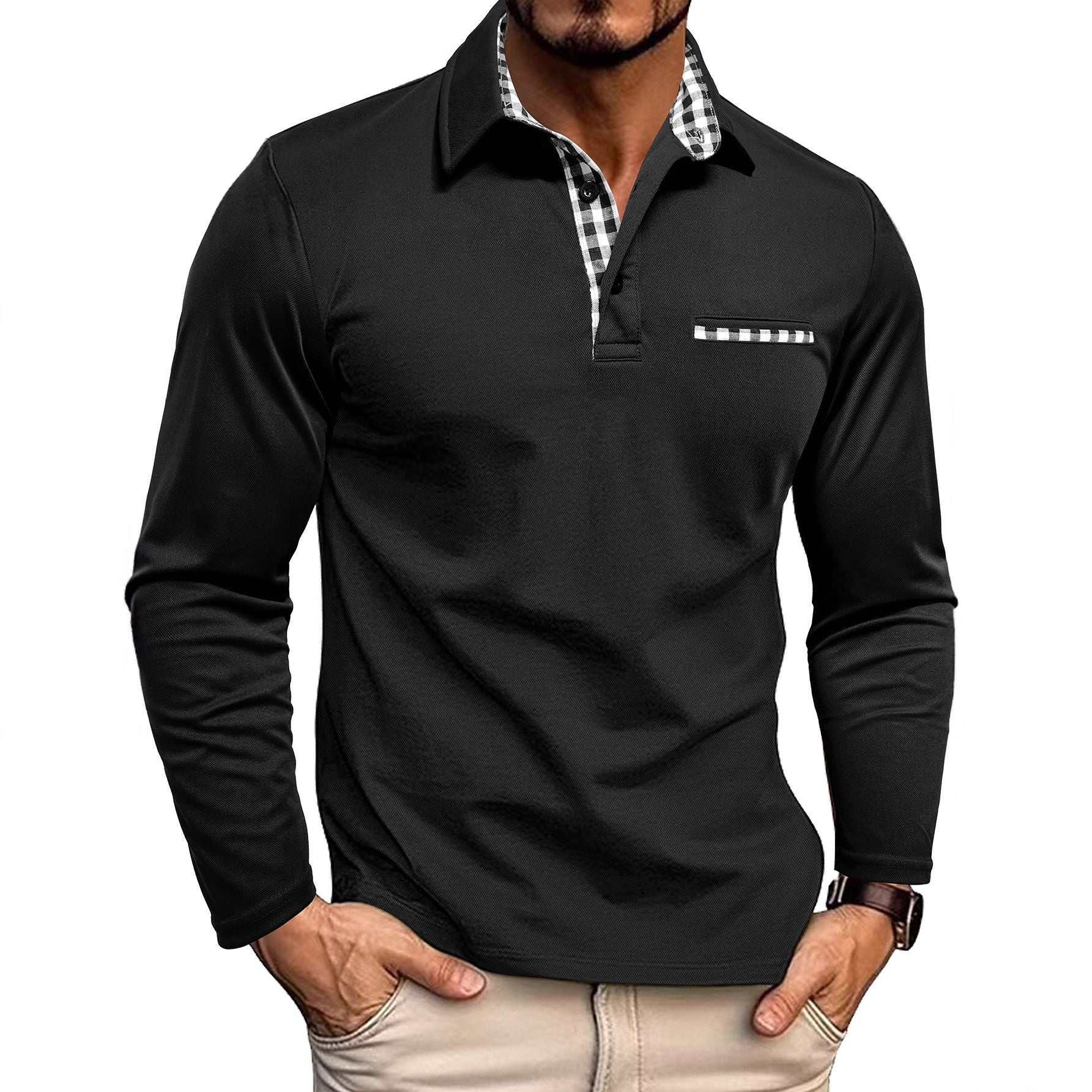 Herren-Poloshirt mit langarmdesign | Alltagstauglich - Image 20