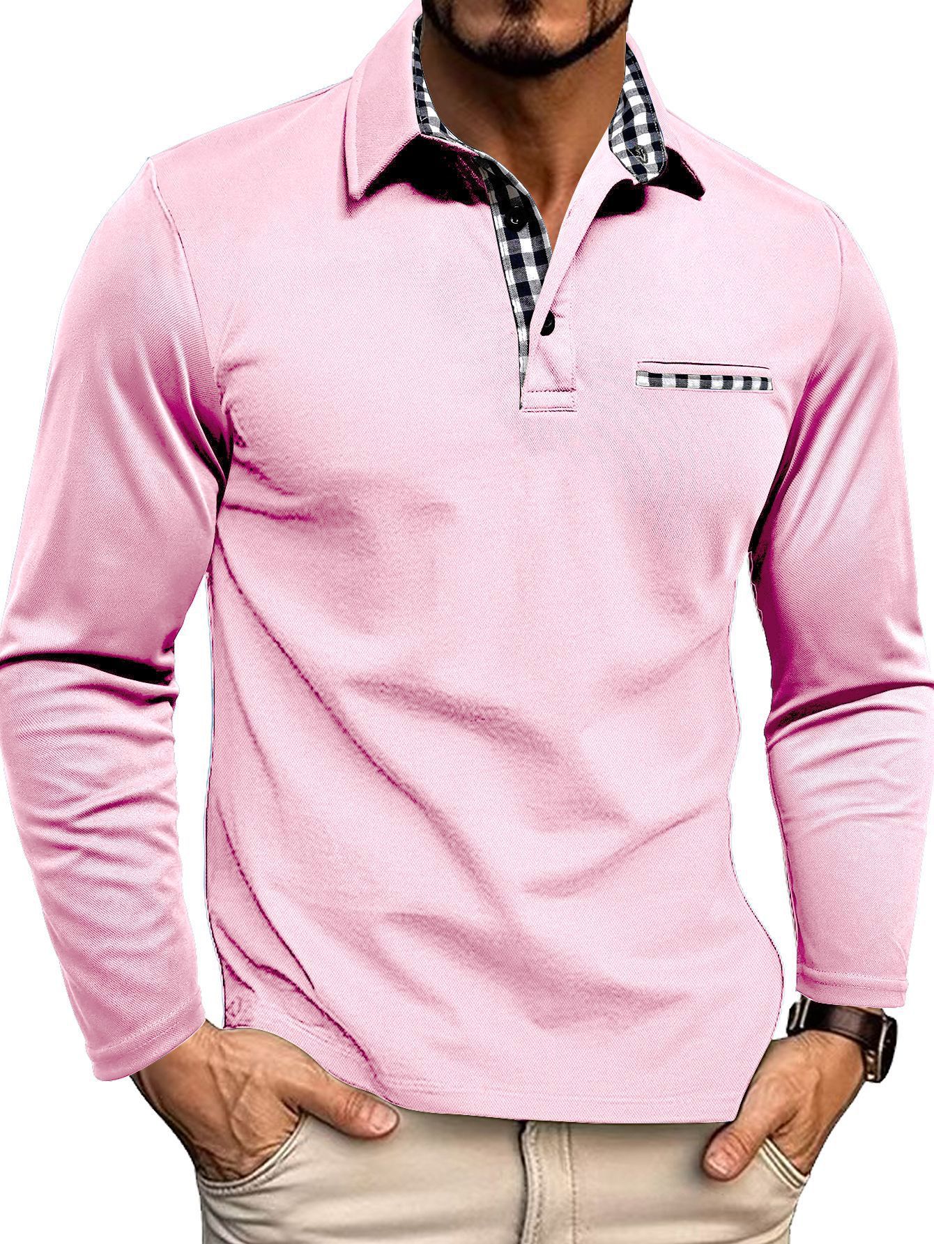 Herren-Poloshirt mit langarmdesign | Alltagstauglich - Image 4