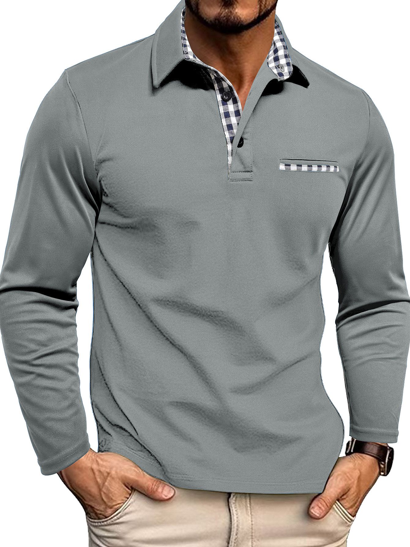 Herren-Poloshirt mit langarmdesign | Alltagstauglich - Image 6