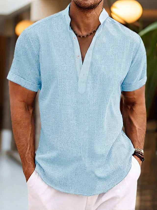 Herren Poloshirt | V-Ausschnitt mit gerader Grundform - Image 2