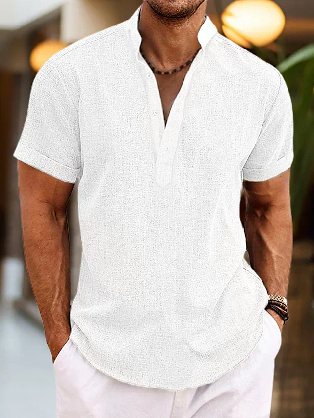 Herren Poloshirt | V-Ausschnitt mit gerader Grundform - Image 3